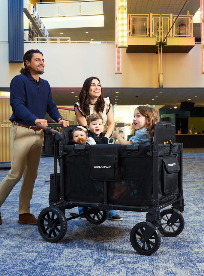 WonderFold W4 Luxe Pro Quad Stroller Wagon (4 Seater) New Arrival