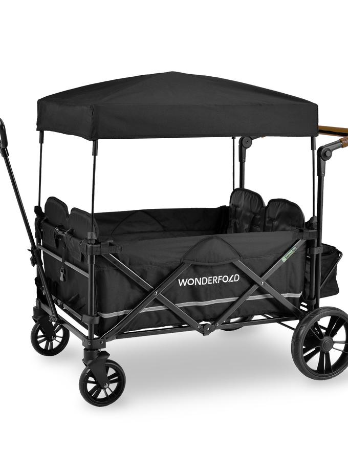 WonderFold X4 Push + Pull Quad Stroller Wagon (4 Seater) Free shipping